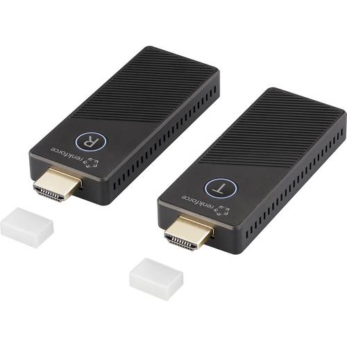 Renkforce RF-HDMID-500 HDMI-Funkübertragung (Set) 30 m 5.8 GHz 3840 x 2160 Pixel Sichere Funkübertragung