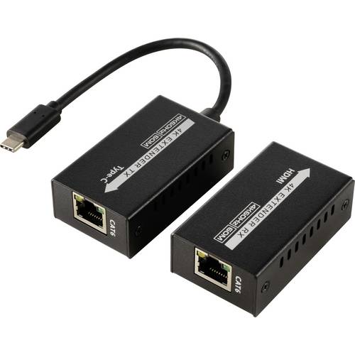 SpeaKa Professional SP-TPCE-500 USB-C® (DP Alt Mode) HDMI Extender über Netzwerkkabel RJ45 60 m