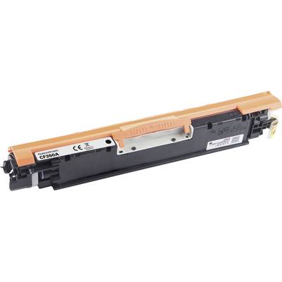 Farbige Tonerkartusche, Modell CF350A, vor weißem Hintergrund. Sie dient zum Druckerbetrieb in bestimmten HP-Laserdruckern.