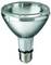 Glühbirne mit reflektierendem Metallbeschichtung und Schraubsockel, typisch für Spotlampen. Ideal zur gezielten Beleuchtung geeignet.