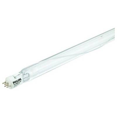 Eine UV-Lampe von Philips mit vier Metallstiften an einem Ende, verwendet in Wasseraufbereitungssystemen zur Desinfektion.