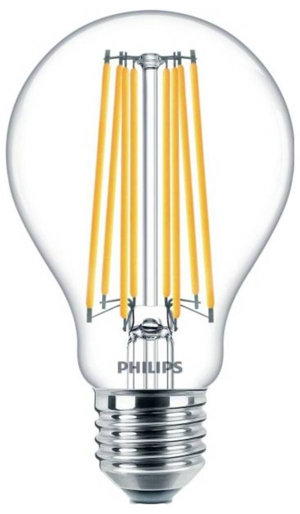 Philips 34744100 Glühlampe EEK D (A - G) E27 Birnenform 17 W Warmweiß (Ø x L) 70 mm x 121 mm  1 St.