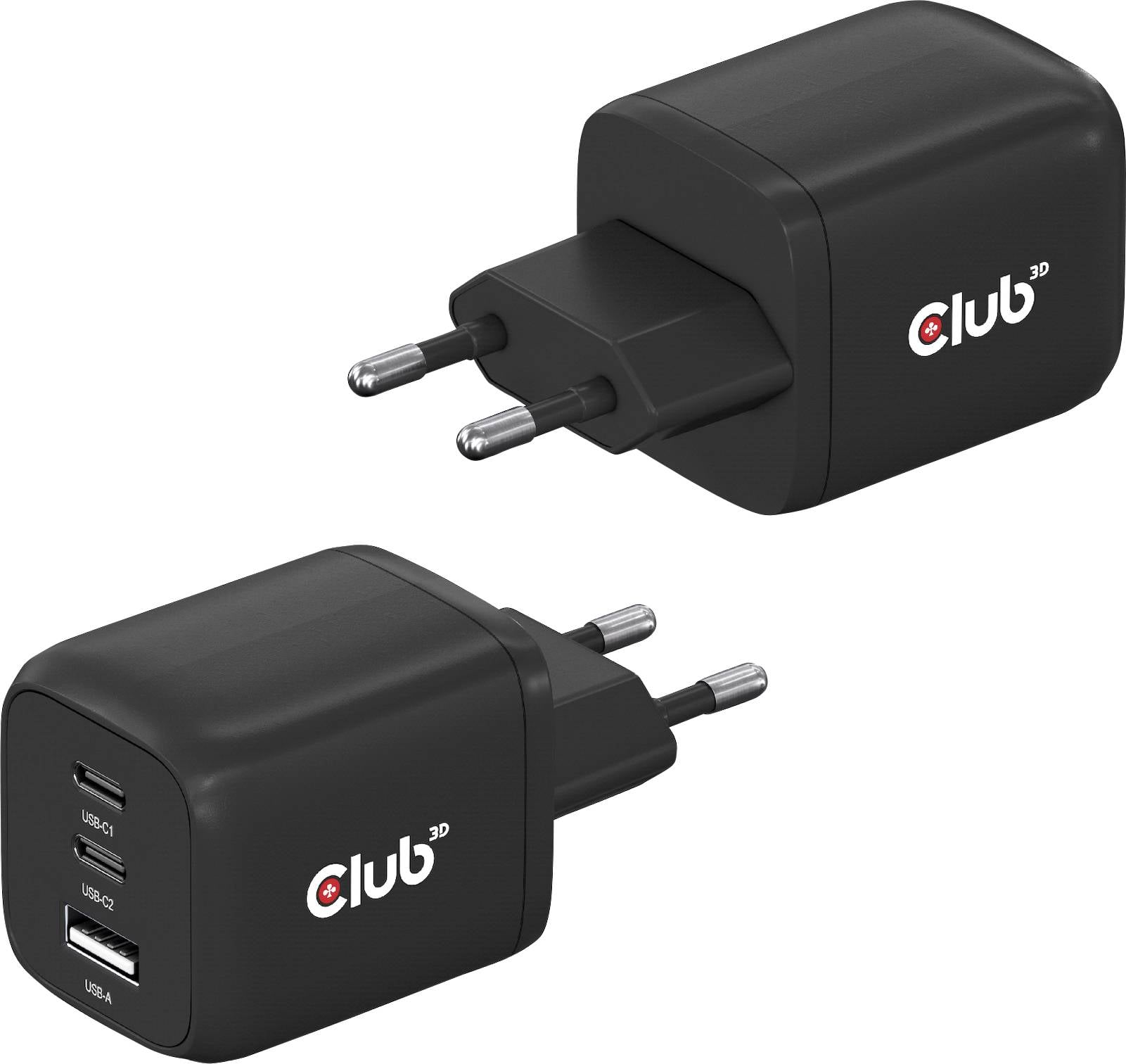 club3D CAC-1913EU USB Ladegerät 65 W 1x USB-A, 2x USB-C® USB PD 3.0, USB PD Schwarz