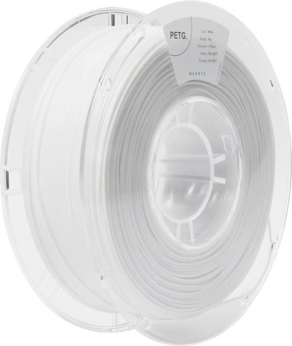 Maertz PMMA-1011-002 PMMA-1011-002 Filament PETG chemisch beständig 1.75 mm 1000 g Weiß  1 St.