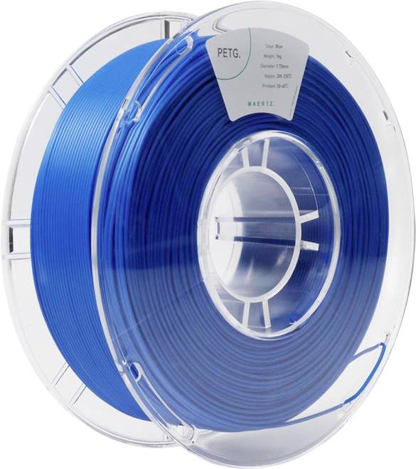 Maertz PMMA-1011-003 PMMA-1011-003 Filament PETG Chemisch bestendig 1.75 mm 1000 g Blauw 1 stuk(s)
