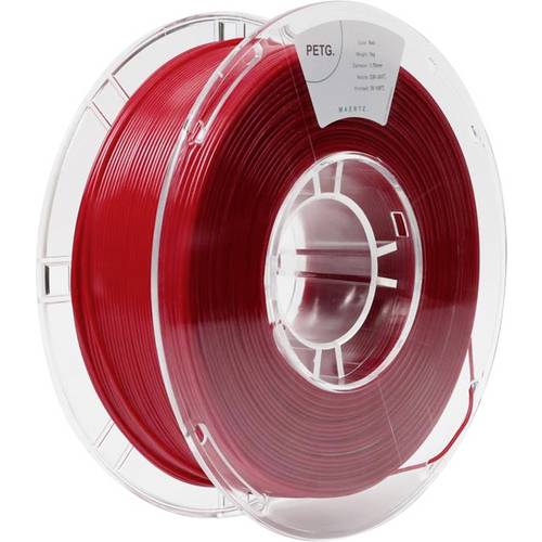 Maertz PMMA-1011-004 PMMA-1011-004 Filament PETG chemisch beständig 1.75 mm 1000 g Rot 1 St.