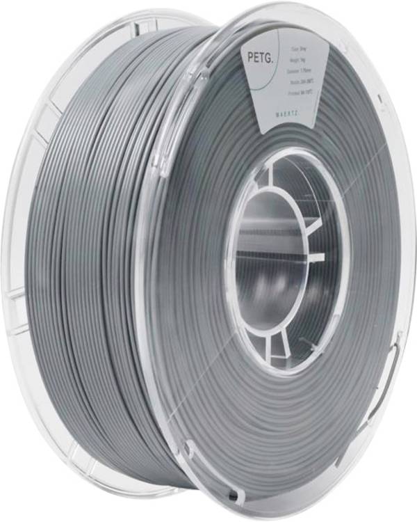 Maertz PMMA-1011-009 PMMA-1011-009 Filament PETG chemisch beständig 1.75 mm 1000 g Grau  1 St.