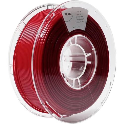 Maertz PMMA-1011-014 PMMA-1011-014 Filament PETG chemisch beständig 2.85 mm 1000 g Rot 1 St.