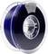 'Rolle mit blauem PETG-Filament für 3D-Drucker, transparent gespult. Geeignet für verschiedene Druckprojekte und -anwendungen.'