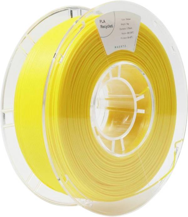 Maertz PMMA-1013-004 PMMA-1013-004 Filament PLA Recyceltes PLA 1.75 mm 1000 g Gelb  1 St.