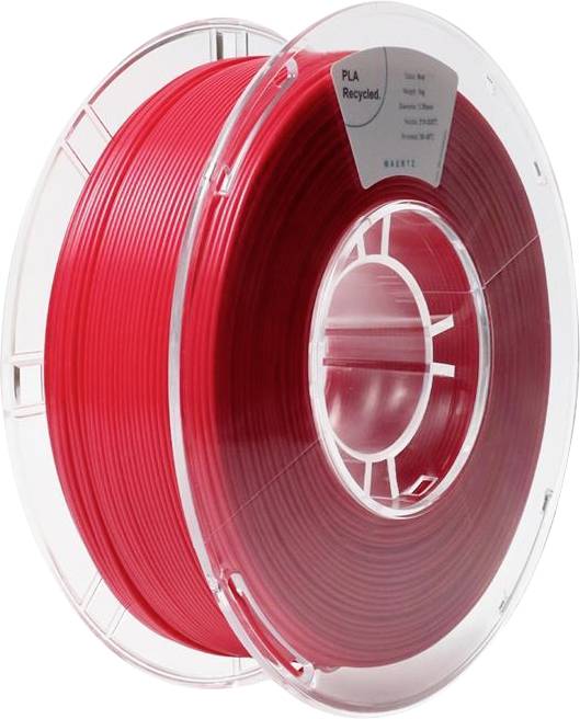 Maertz PMMA-1013-005 PMMA-1013-005 Filament PLA kunststof Gerecycled PLA 1.75 mm 1000 g Rood 1 stuk(s)