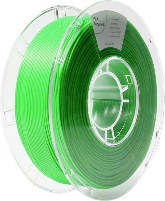 Maertz PMMA-1013-007 PMMA-1013-007 Filament PLA kunststof Gerecycled PLA 1.75 mm 1000 g Groen 1 stuk(s)
