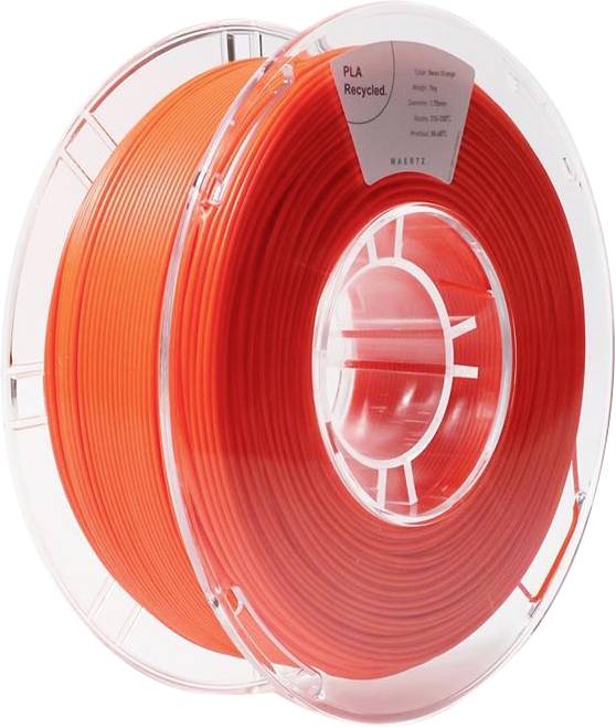 Maertz PMMA-1013-010 PMMA-1013-010 Filament PLA kunststof Gerecycled PLA 1.75 mm 1000 g Neon-oranje 1 stuk(s)