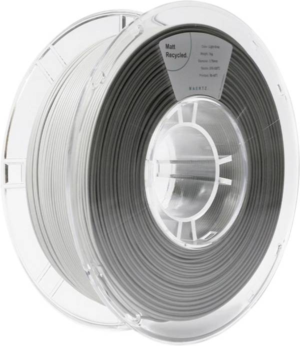 Maertz PMMA-1014-001 PMMA-1014-001 Filament PLA Matt Recyceltes PLA, Matt 1.75 mm 1000 g Hellgrau  1 St.