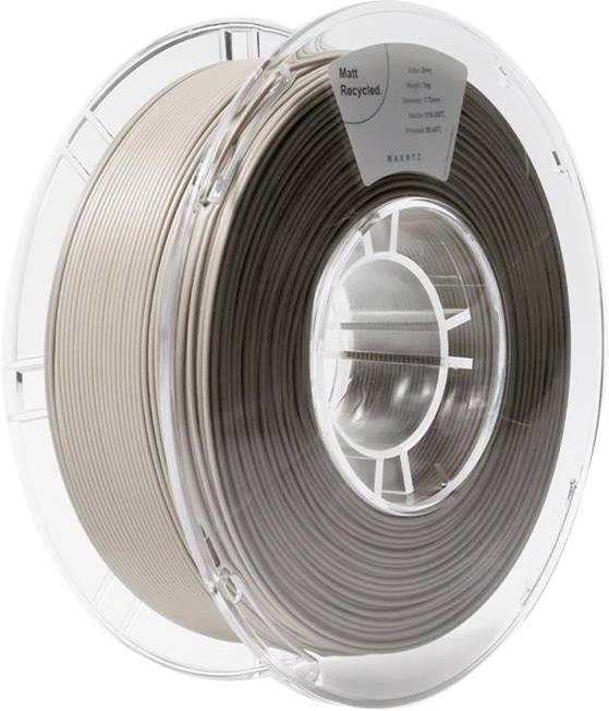 Maertz PMMA-1014-002 PMMA-1014-002 Filament PLA mat Gerecycled PLA, Mat 1.75 mm 1000 g Grijs 1 stuk(s)