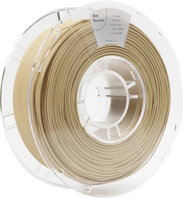 Maertz PMMA-1014-003 PMMA-1014-003 Filament PLA mat Gerecycled PLA, Mat 1.75 mm 1000 g Beige 1 stuk(s)