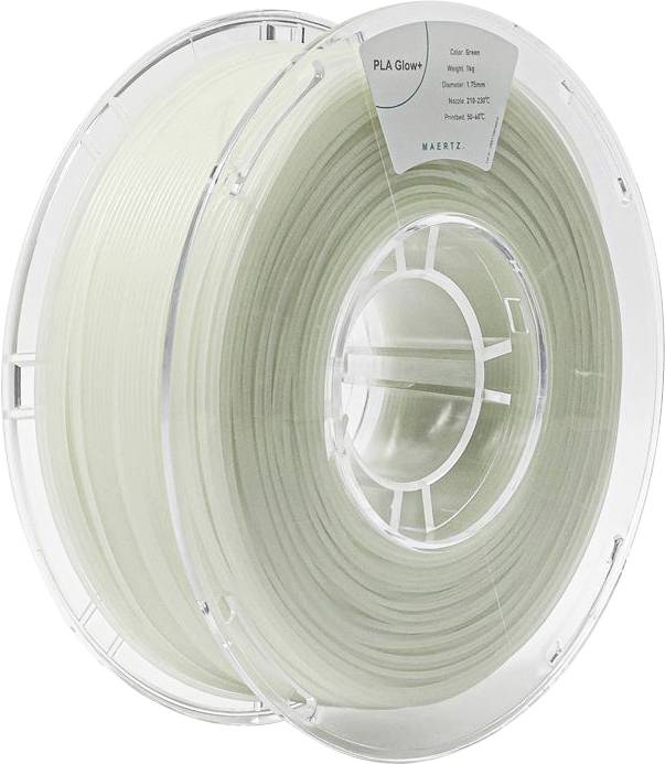 Maertz PMMA-1016-001 PMMA-1016-001 Filament PLA Glow+ 1.75 mm 1000 g Grün 1 St.