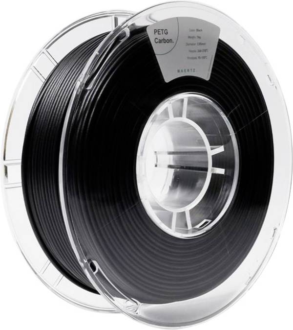Maertz PMMA-1020-002 PMMA-1020-002 Filament PETG Carbon chemisch beständig, hitzebeständig 2.85 mm 1000 g Schwarz  1 St.