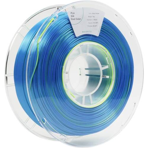 Thumbnail - Maertz PMMA-1021-002 PMMA-1021-002 Filament PLA-Seide Seidig glänzend 1.75 mm 1000 g Blau, Gelb 1 St.