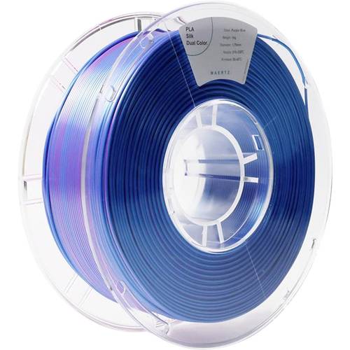 Maertz PMMA-1021-004 PMMA-1021-004 Filament PLA-Seide Seidig glänzend 1.75 mm 1000 g Lila, Blau 1 St.
