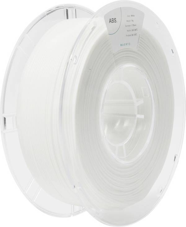 Maertz PMMA-1010-002 PMMA-1010-002 Filament ABS chemisch beständig 1.75 mm 1000 g Weiß  1 St.