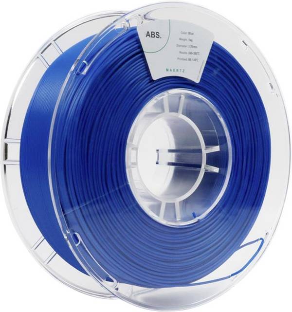 Maertz PMMA-1010-003 PMMA-1010-003 Filament ABS chemisch beständig 1.75 mm 1000 g Blau  1 St.