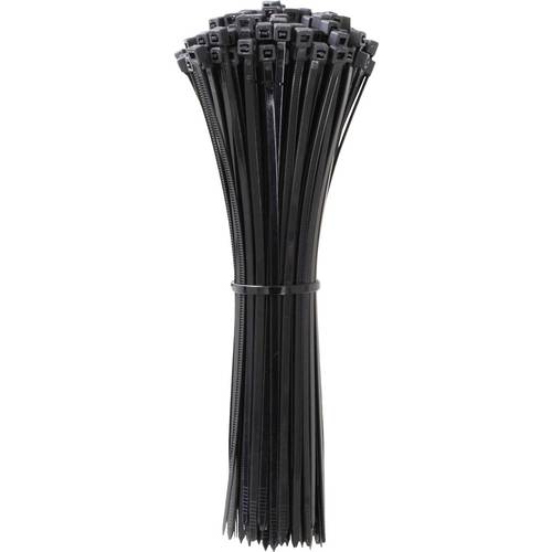 Quadrios 24CA356 24CA356 Kabelbinder 300 mm 2.6 mm Schwarz UV-stabilisiert 100 St.