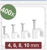 Quadrios 24CA425 Nagelschellen 24CA425 Bündel-Ø-Bereich 2 bis 10 mm Weiß 400 St.