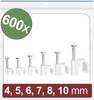 Quadrios 24CA426 Nagelschellen 24CA426 Bündel-Ø-Bereich 2 bis 10 mm Weiß 600 St.