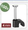 Quadrios 24CA428 Nagelschellen 24CA428 Bündel-Ø-Bereich 2 bis 4 mm Schwarz 100 St.