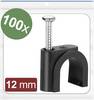 Quadrios 24CA434 Nagelschellen 24CA434 Bündel-Ø-Bereich 8 bis 12 mm Schwarz 100 St.