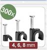 Quadrios 24CA435 Nagelschellen 24CA435 Bündel-Ø-Bereich 2 bis 8 mm Schwarz 300 St.
