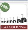 Quadrios 24CA438 Nagelschellen 24CA438 Bündel-Ø-Bereich 2 bis 12 mm Schwarz 700 St.