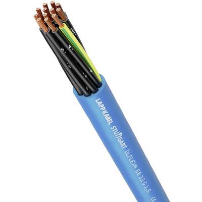 Ein mehradriges Kabel von LAPPKABEL mit blauem Mantel und freiliegenden Kupferdrähten.