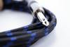 Cordial 14768 Klinke Audio Anschlusskabel [1x Klinkenstecker 6.3 mm (mono) - 1x Klinkenstecker 6.3 mm (mono)] 1.50 m Schwarz, Blau Textil-Mantel