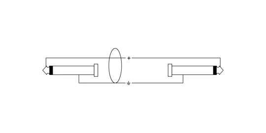 Diagramm eines Lasersystems mit zwei optischen Elementen und einer Linse in der Mitte zur Bündelung.