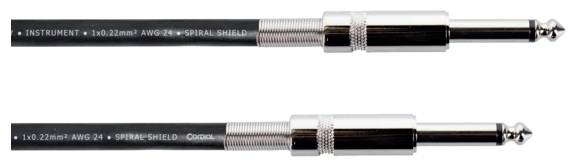 Cordial 14758 Klinke Instrumenten Anschlusskabel [1x Klinkenstecker 6.3 mm (mono) - 1x Klinkenstecker 6.3 mm (mono)] 6.0...
