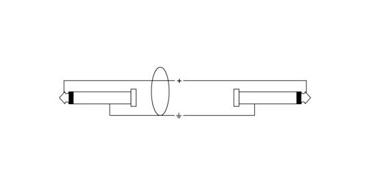'Optisches System-Diagramm: Pfeile auf beiden Seiten zeigen auf eine zentrale Linse, die Licht von rechts nach links fokussiert.'