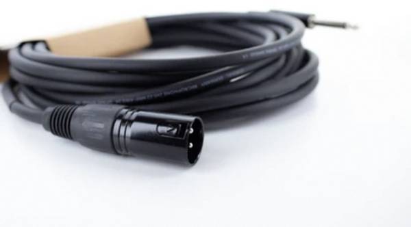 Cordial EM 10 MP XLR Verbindungskabel [1x XLR-Stecker 3 polig - 1x Klinkenstecker 6.3 mm (mono)]  Schwarz