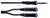 Ein Audiokabel mit einem 6,3-mm-Stereo-Klinkenstecker an einem Ende und zwei Cinch-Steckern (rot und schwarz) am anderen Ende.
