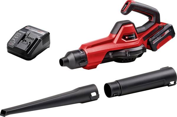 Einhell 3433560 GE-UB 18/250 Li E (1x4,0Ah) Akku Akku-Gebläse, Laubbläser inkl. Akku, inkl. Ladegerät, Softgriff 18 V