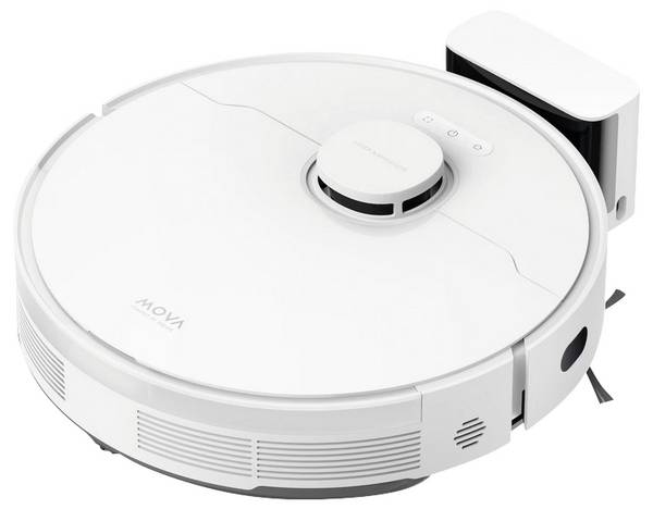 Dreame Mova S10 White vacuum and mopping robot with charging station