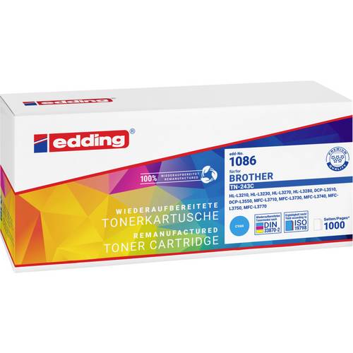 Edding Toner ersetzt Brother TN-243 Kompatibel Cyan 1000 Seiten EDD-1086 18-1086