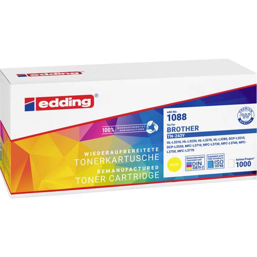 Edding Toner ersetzt Brother TN-243 Kompatibel Gelb 1000 Seiten EDD-1088 18-1088