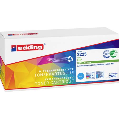 Edding Toner ersetzt HP 207X Kompatibel Cyan 2450 Seiten EDD-2225 18-2225