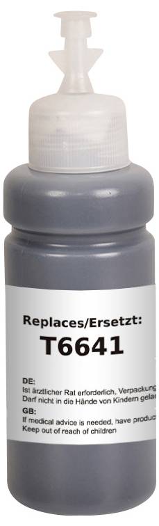 Renkforce Nachfülltinte ersetzt Epson T6641 Kompatibel Schwarz 100 ml RF-EINKT6641BK RF-6728546