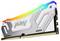 Speichermodul Kingston Fury Renegade DDR5, mit weißen und grauen Akzenten und mehrfarbiger RGB-Leiste oben.