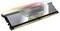 DDR5-RAM-Modul mit RGB-Beleuchtung und silbernem Gehäuse. Aufschrift 'Vengeance'.