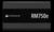 'Corsair RM750e' Netzteil, schwarz, horizontale Ausrichtung, ohne sichtbare Kabel, Modellname und Logo prominent in Weiß angezeigt.