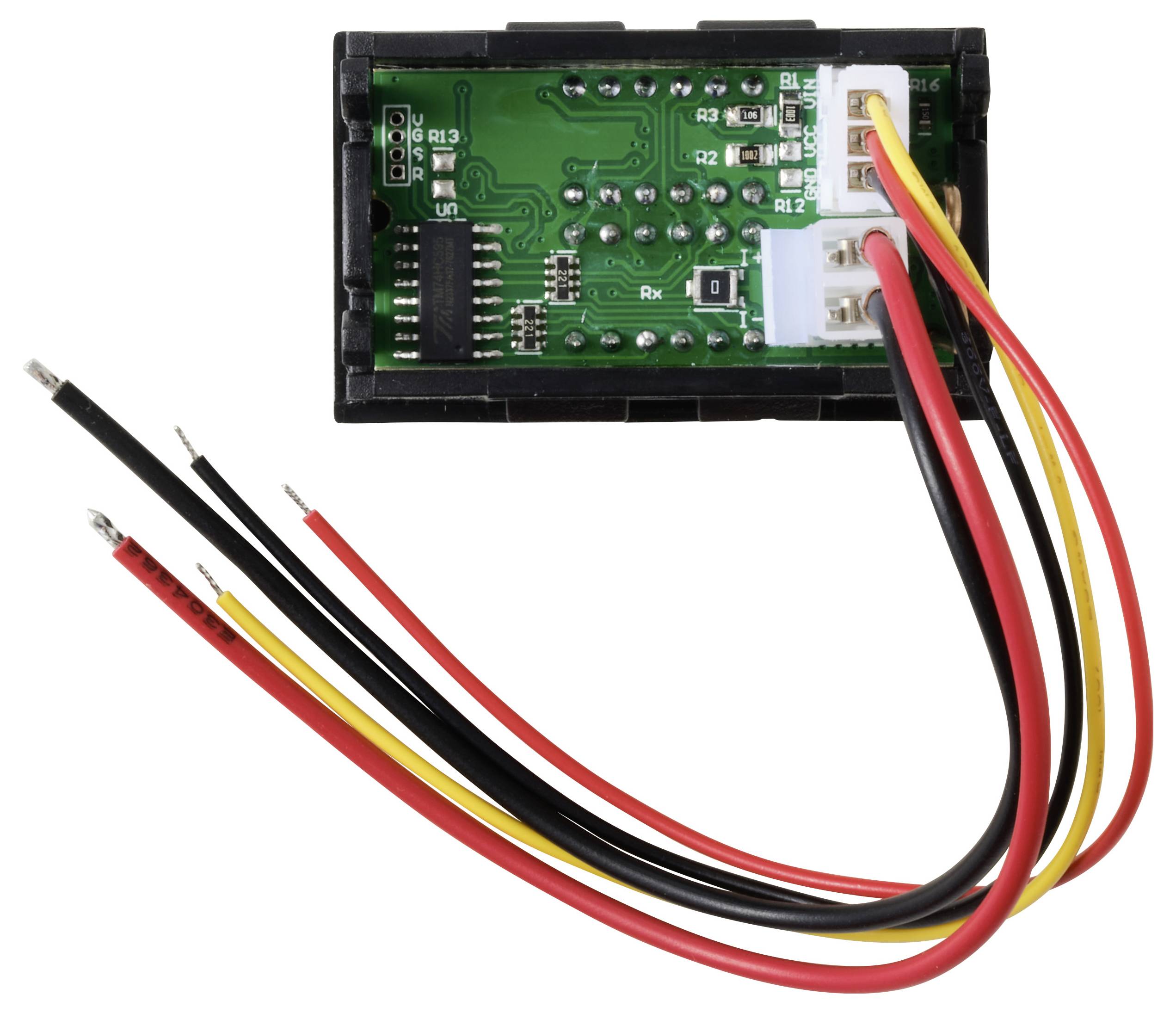TRU COMPONENTS TC-AMVL4D-RED/BLUE Digitales Einbaumessgerät-3